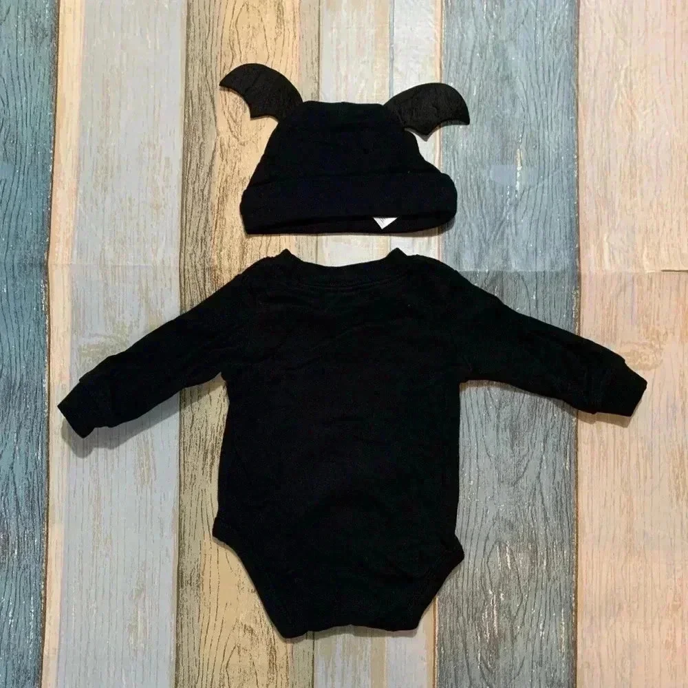 Carter’s baby bat onesie with bat wings hat